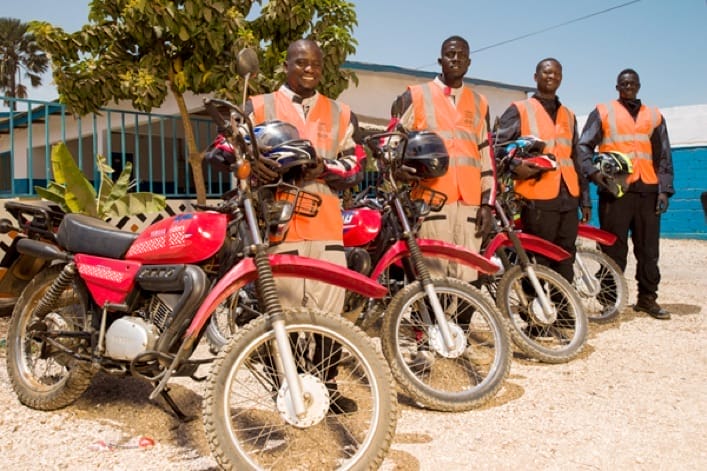 Motorcycle fleet The Gambia